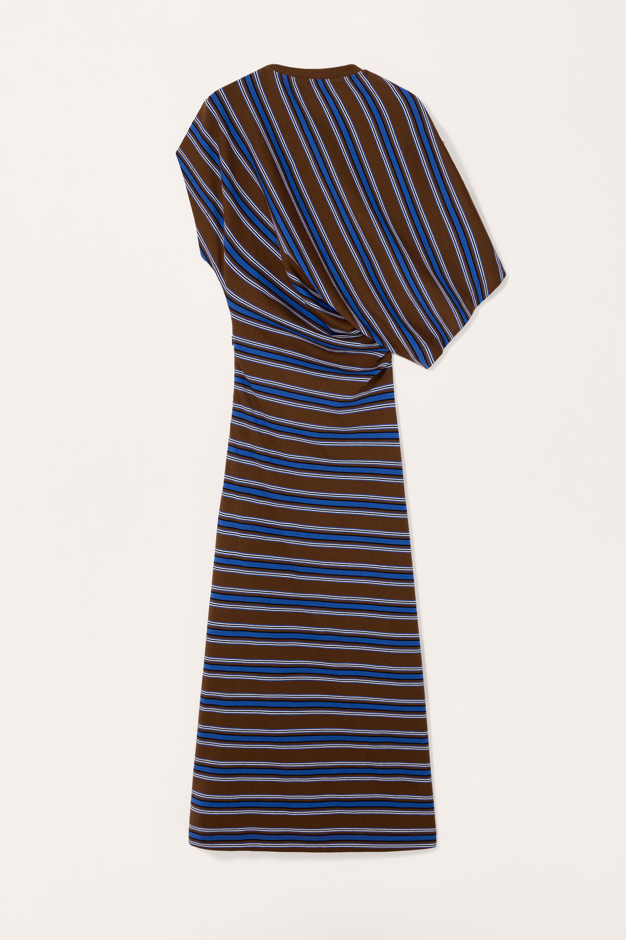 LIMITED EDITION STRIPED DRAPED DRESS